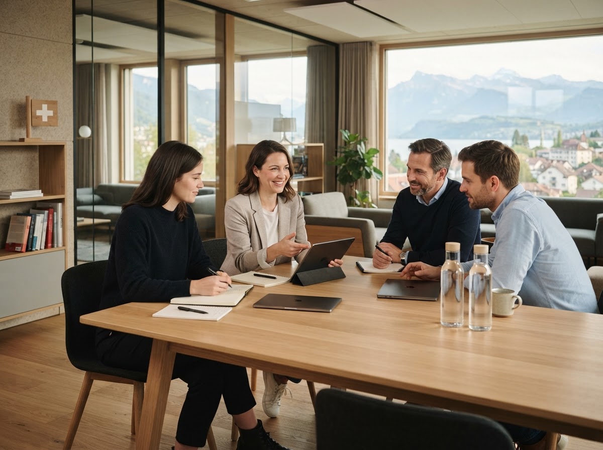 LUXURY LIFE Team bei der Arbeit an Datenmodellen